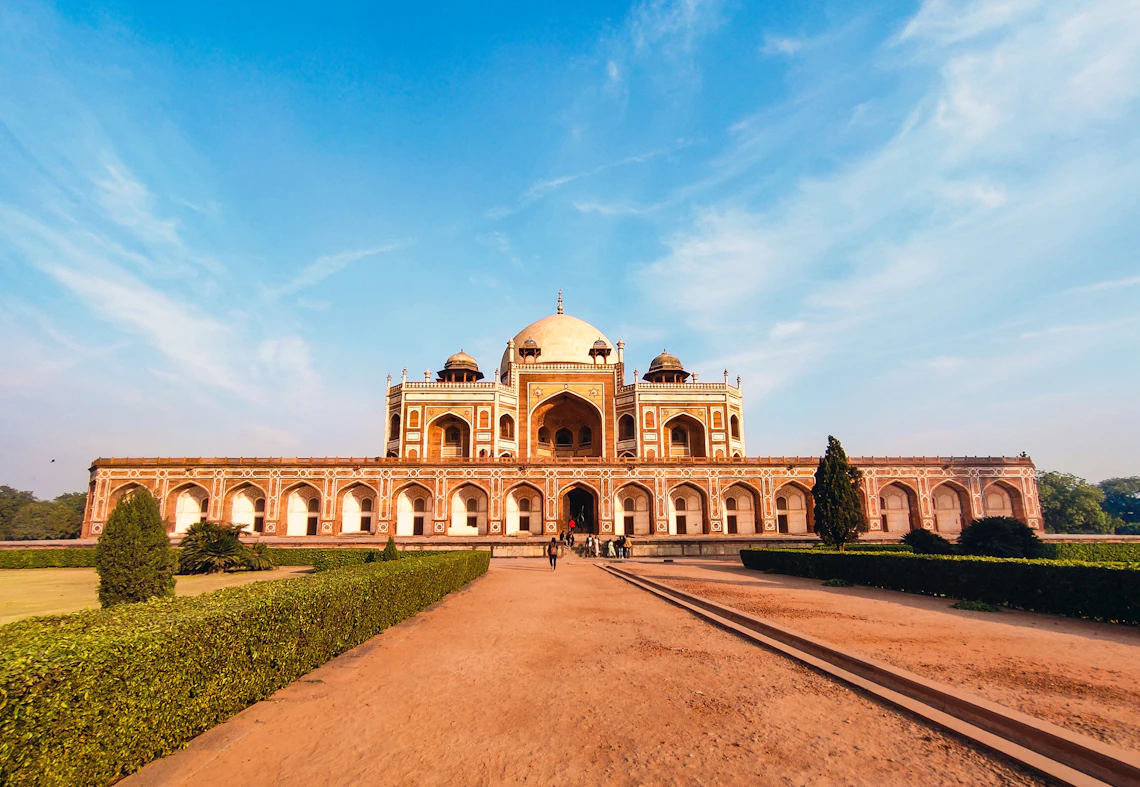 The monumental Humayun Tomb in Delhi