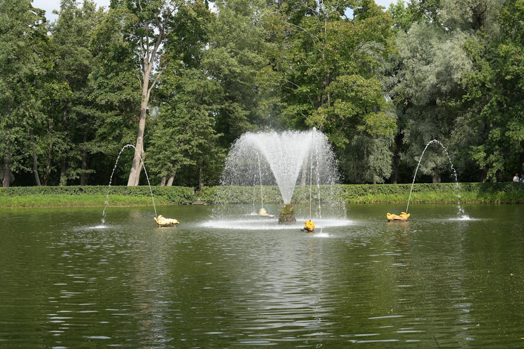 Russia, Peterhof, Lower Park, Whale fountain