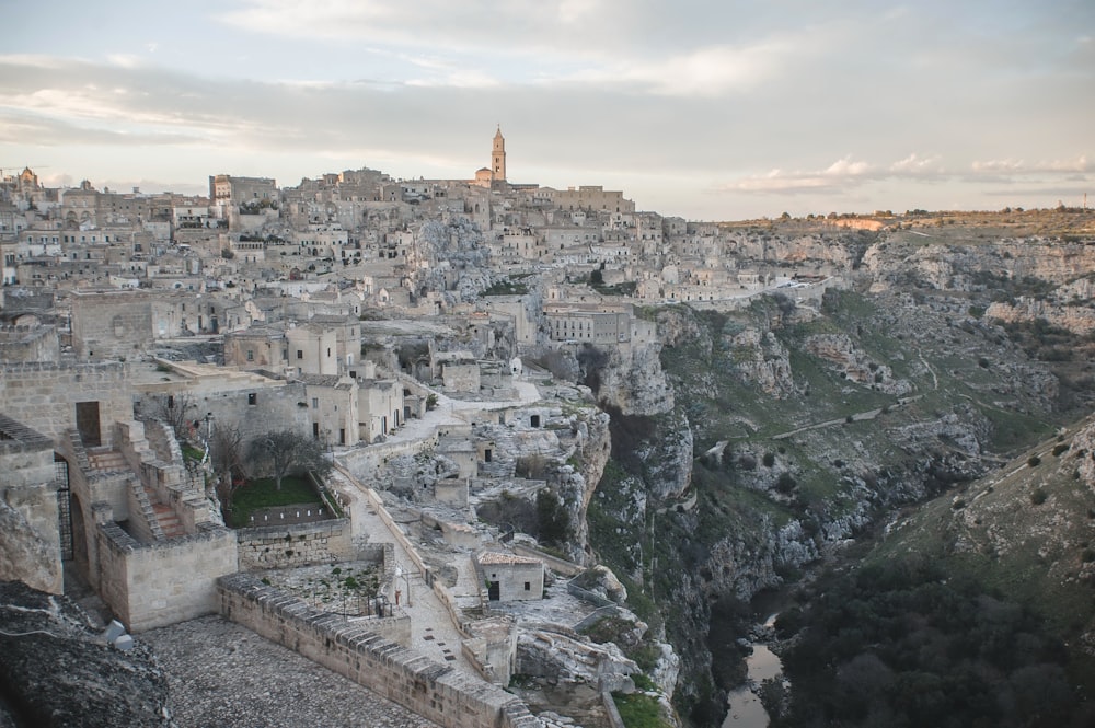 a view of a city from a high point of view