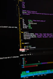 a close up of a computer screen with a program on it