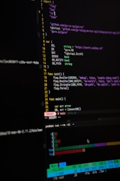 a close up of a computer screen with a program on it