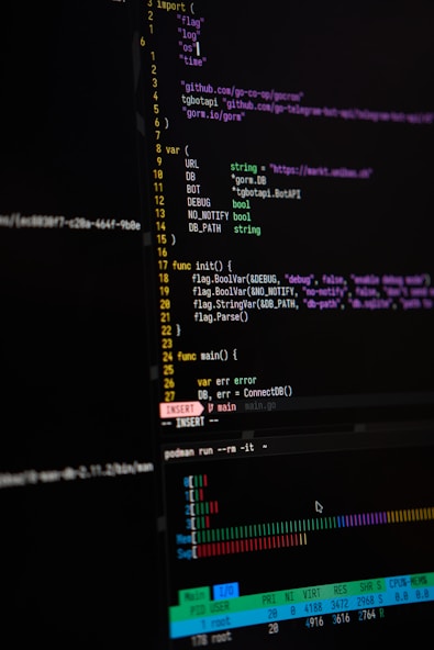 a close up of a computer screen with a program on it