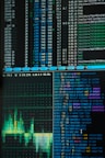 a close up of a computer screen with a lot of data on it