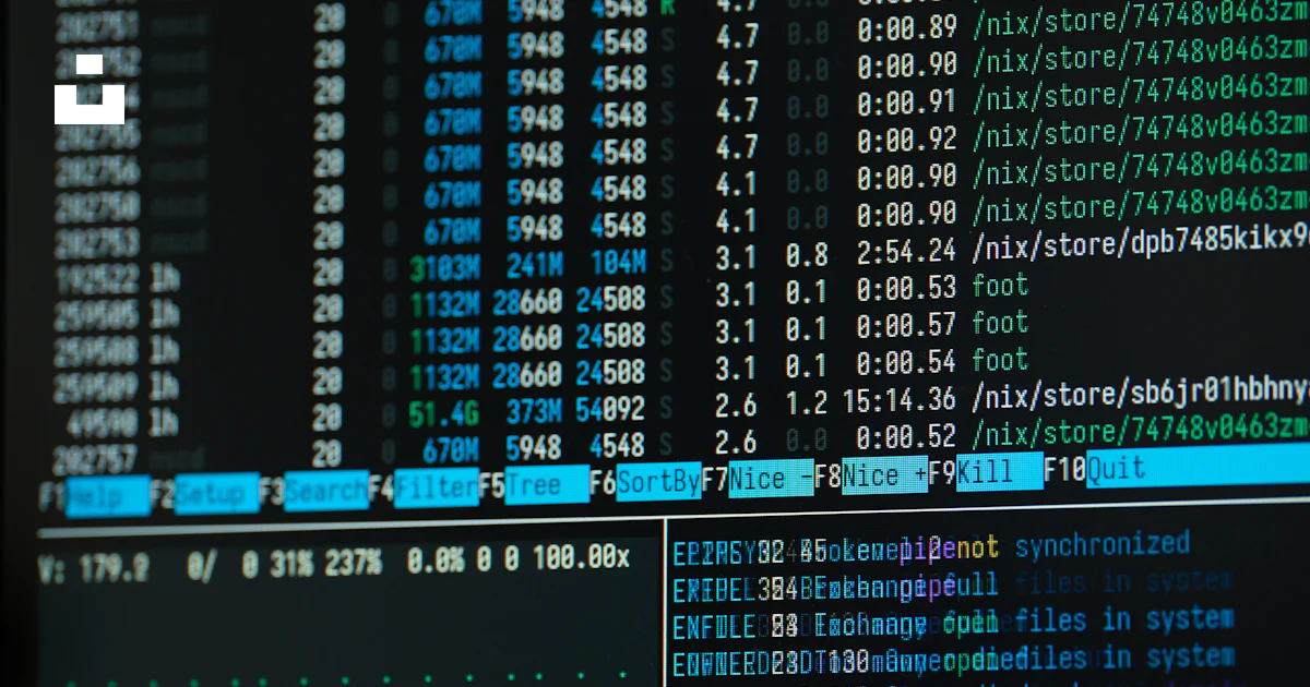 A close up of a computer screen with a lot of data on it photo – Free ...