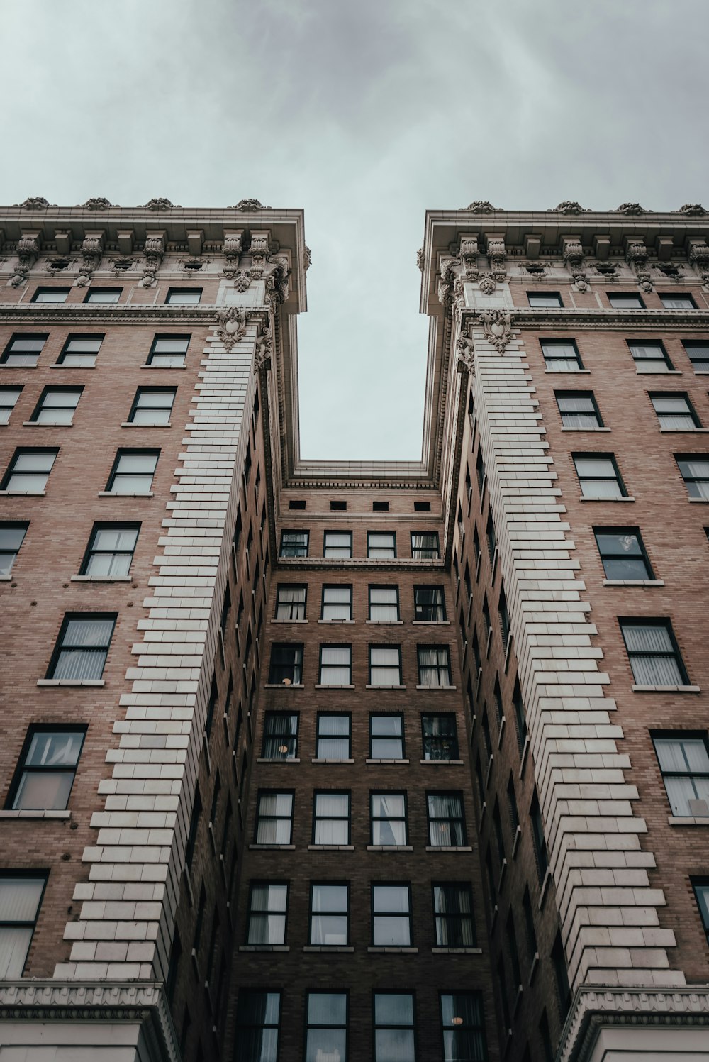 a very tall building with lots of windows