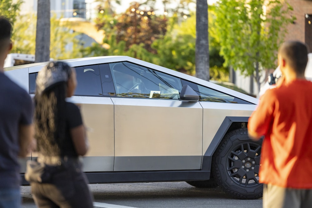 a car that is sitting in the street