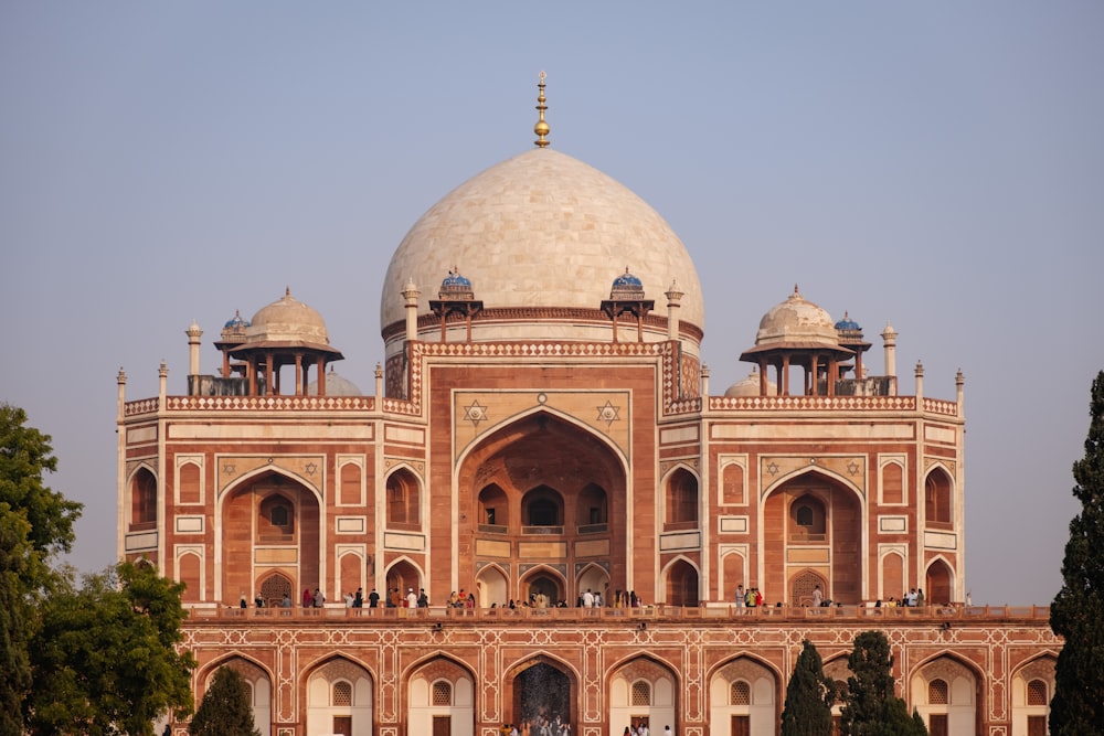 a large building with a dome on top of it