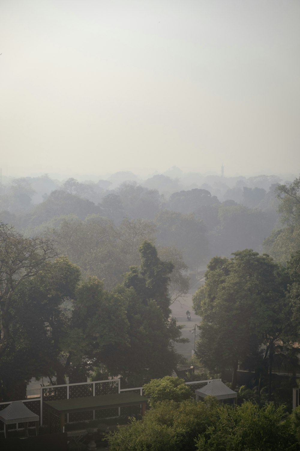 a view of a city from a hill