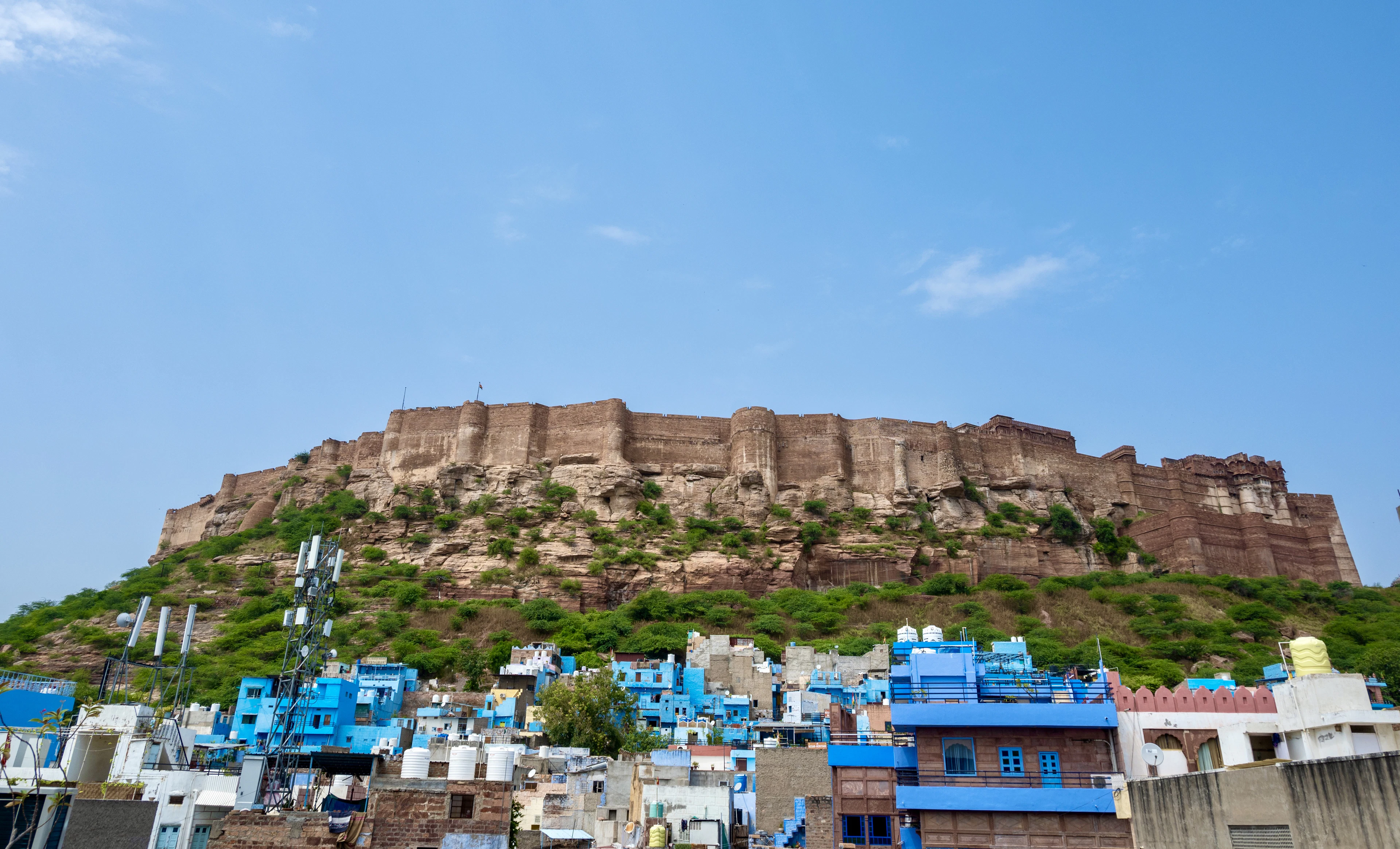 Mehrangarh Fort on its rock above Jodhpur