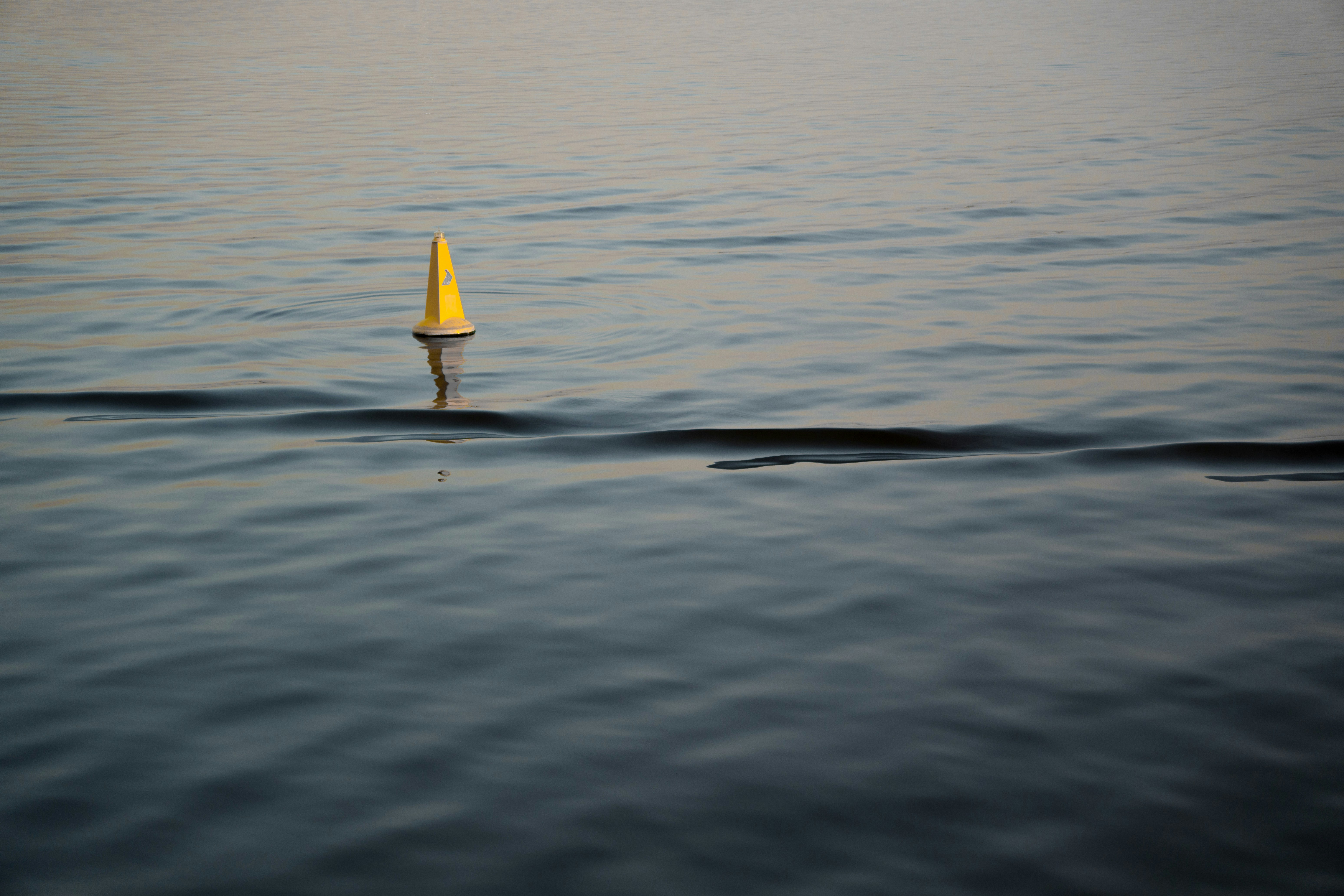 Yellow cone abstract