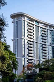 a very tall building with a lot of windows