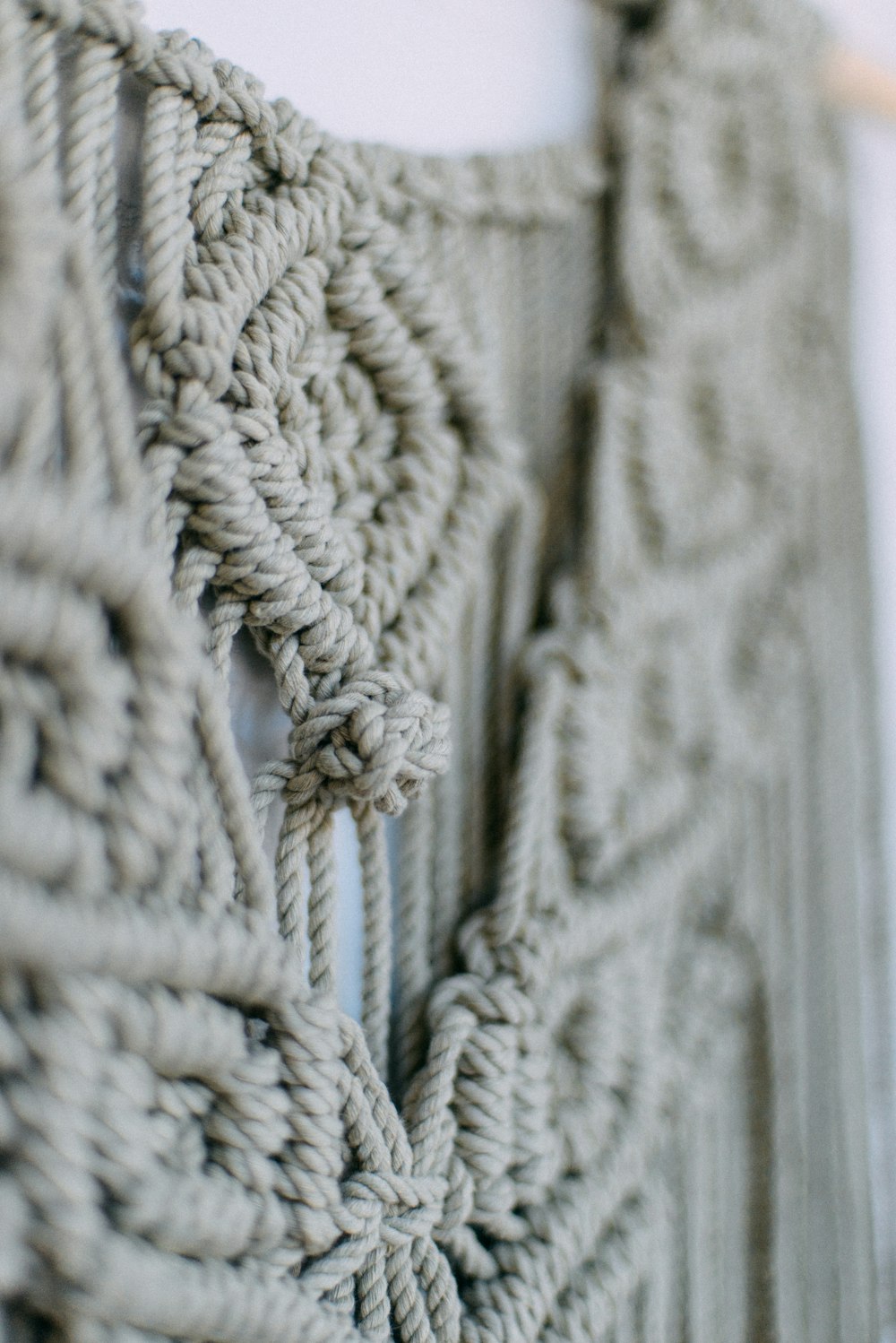 a close up of a crocheted piece of cloth