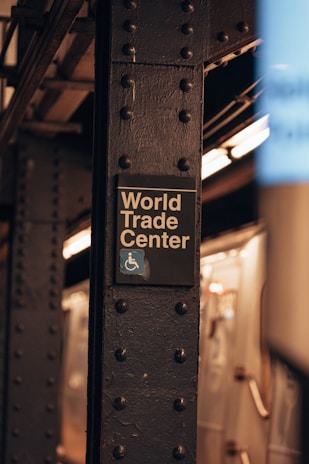 a sign that is on the side of a train