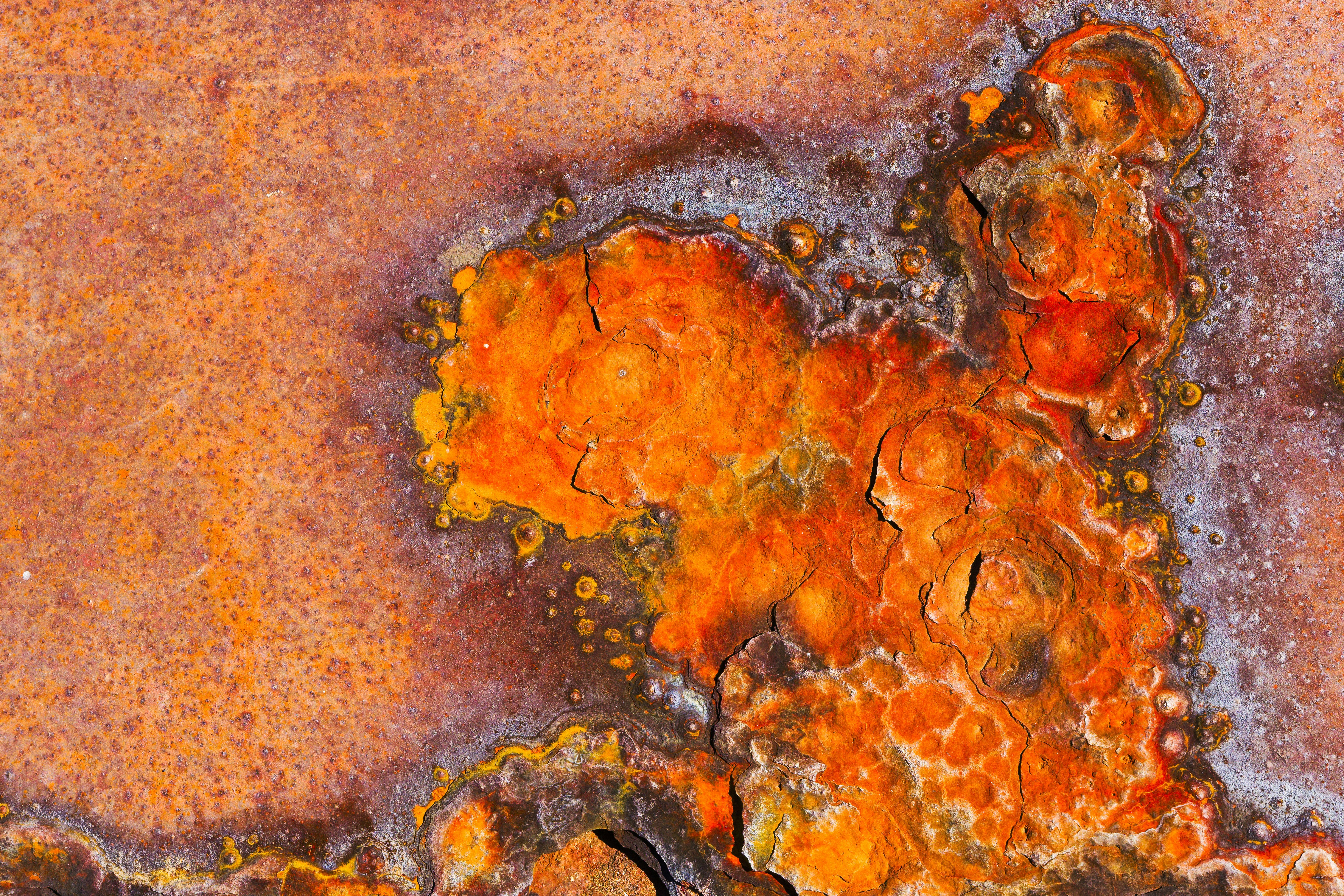 a close up of an orange and yellow substance