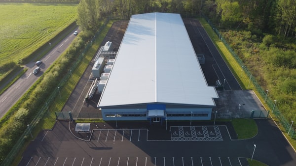 Aerial view of Atlanta industrial distribution center