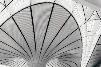 a black and white photo of a train station