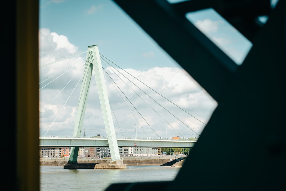 a view of a bridge over a river