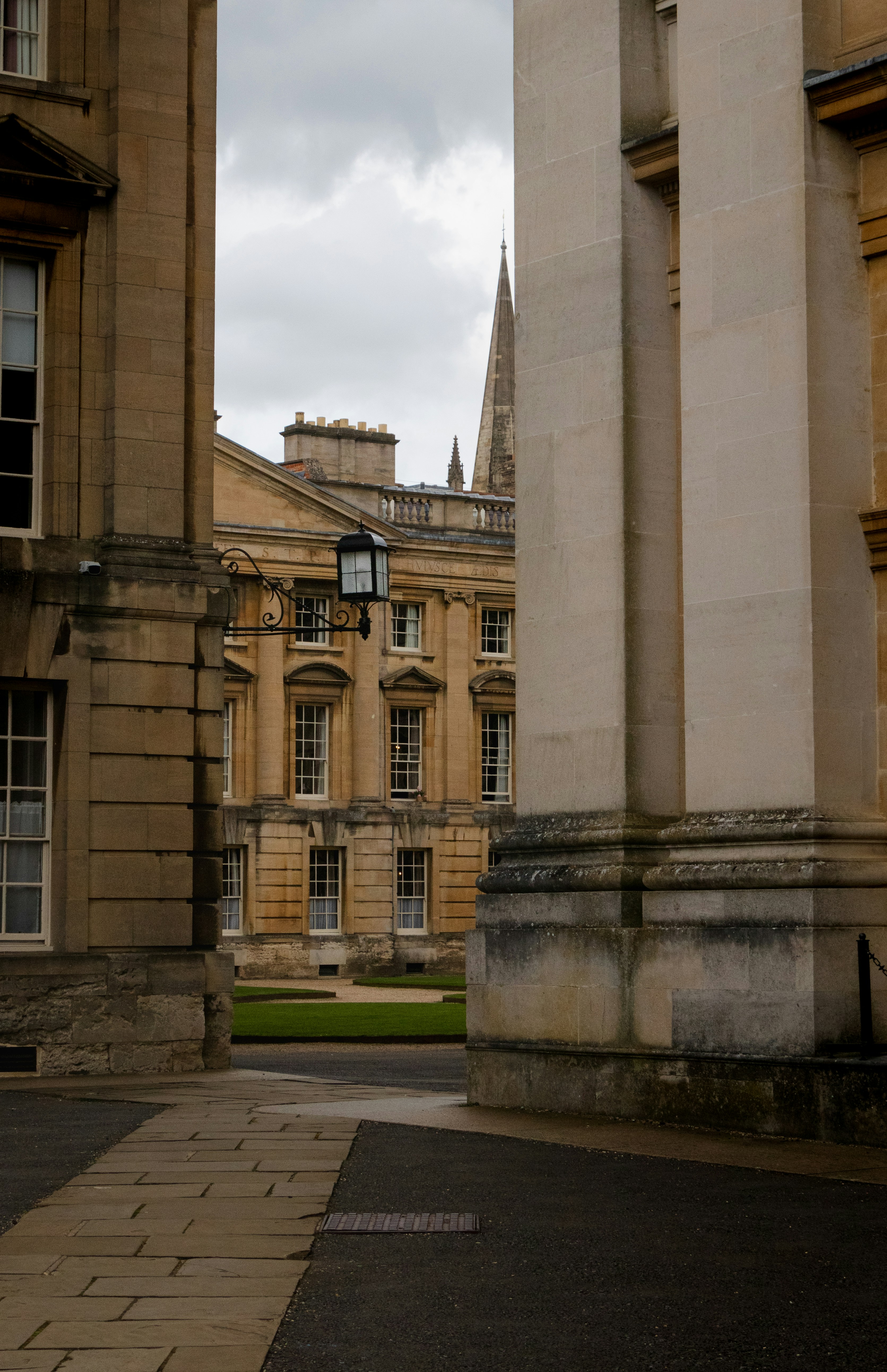 a tall building with a clock on it's side