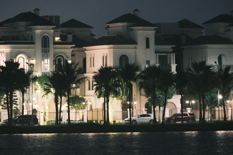 Classic luxury exterior with manicured grounds