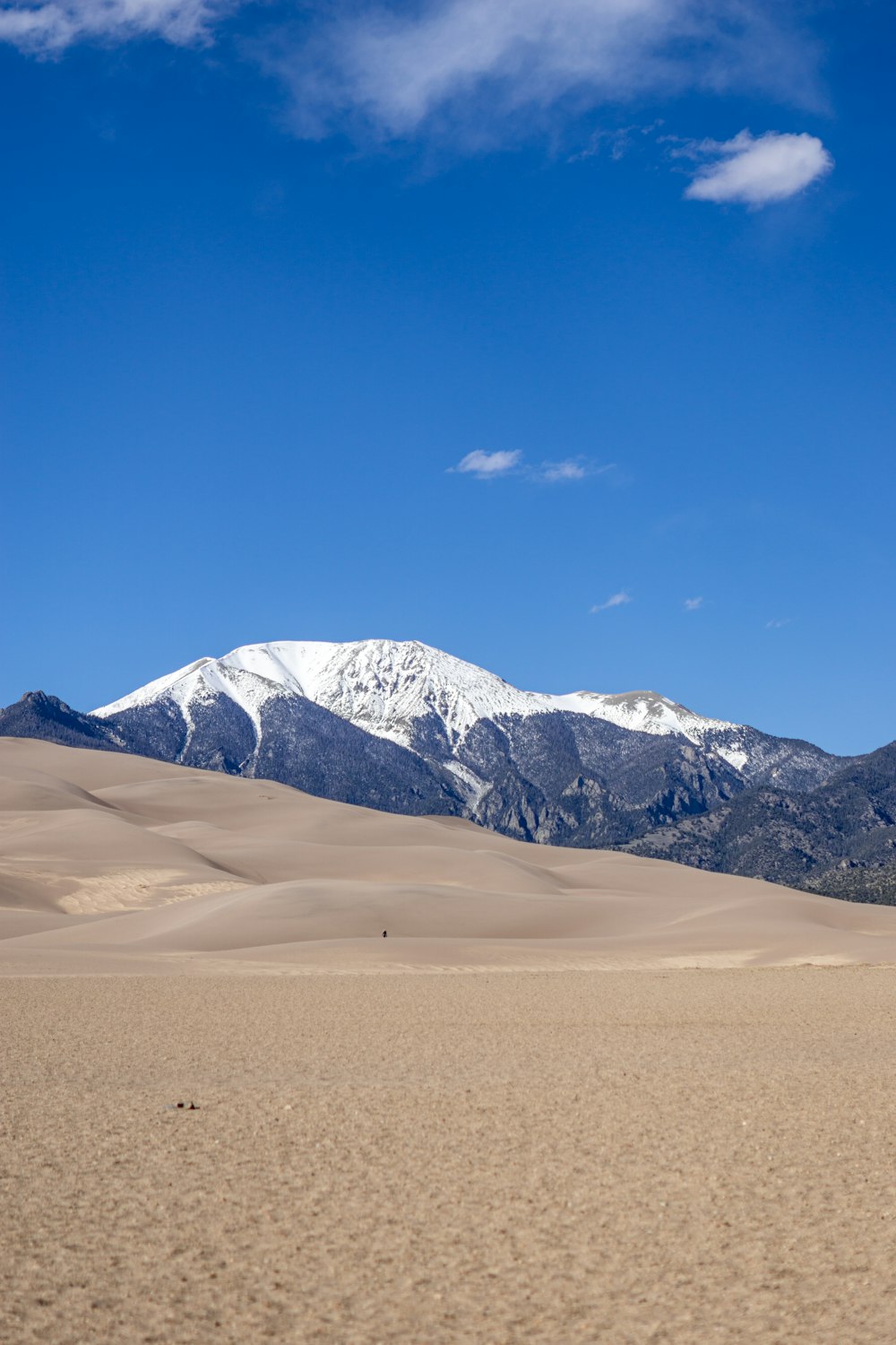 a view of a mountain range in the distance