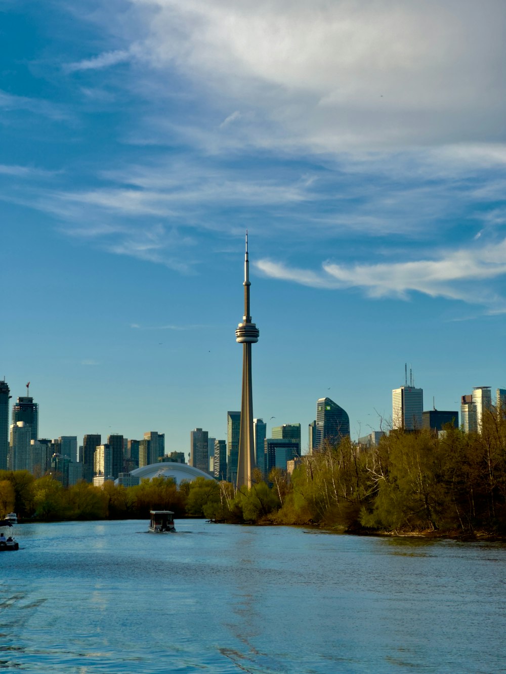 a view of a city from across a river