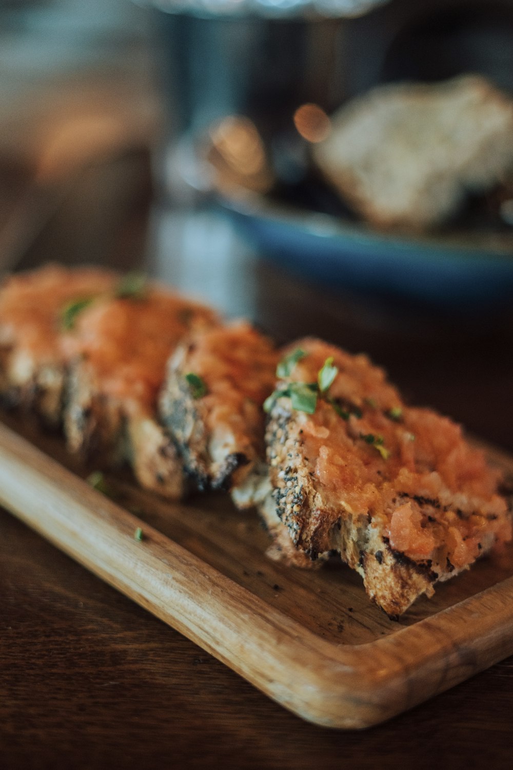 a close up of a plate of food on a table