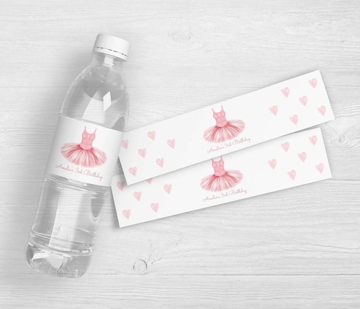 a bottle of water with a label on it