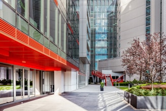 a large building with a lot of windows on it