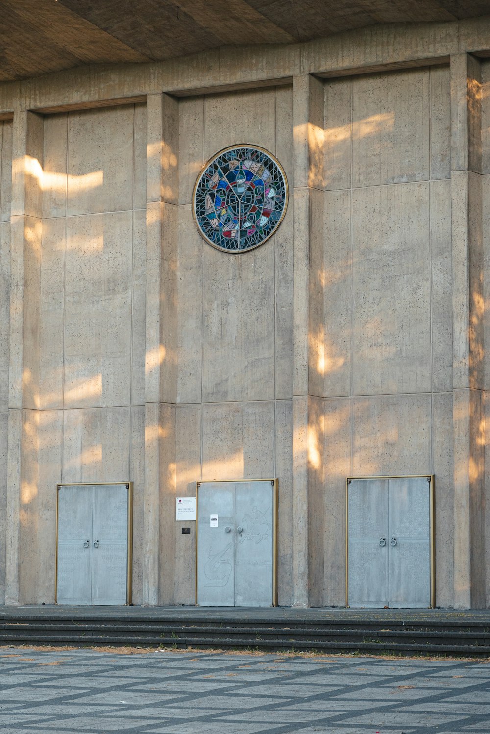 a building with a clock on the side of it