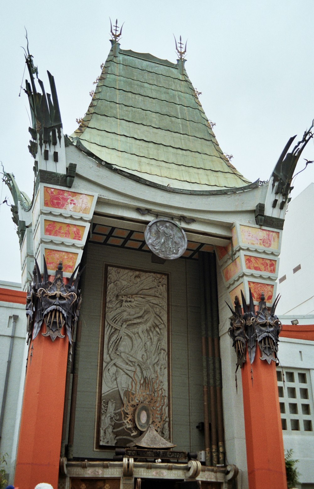 a building with a clock on the front of it