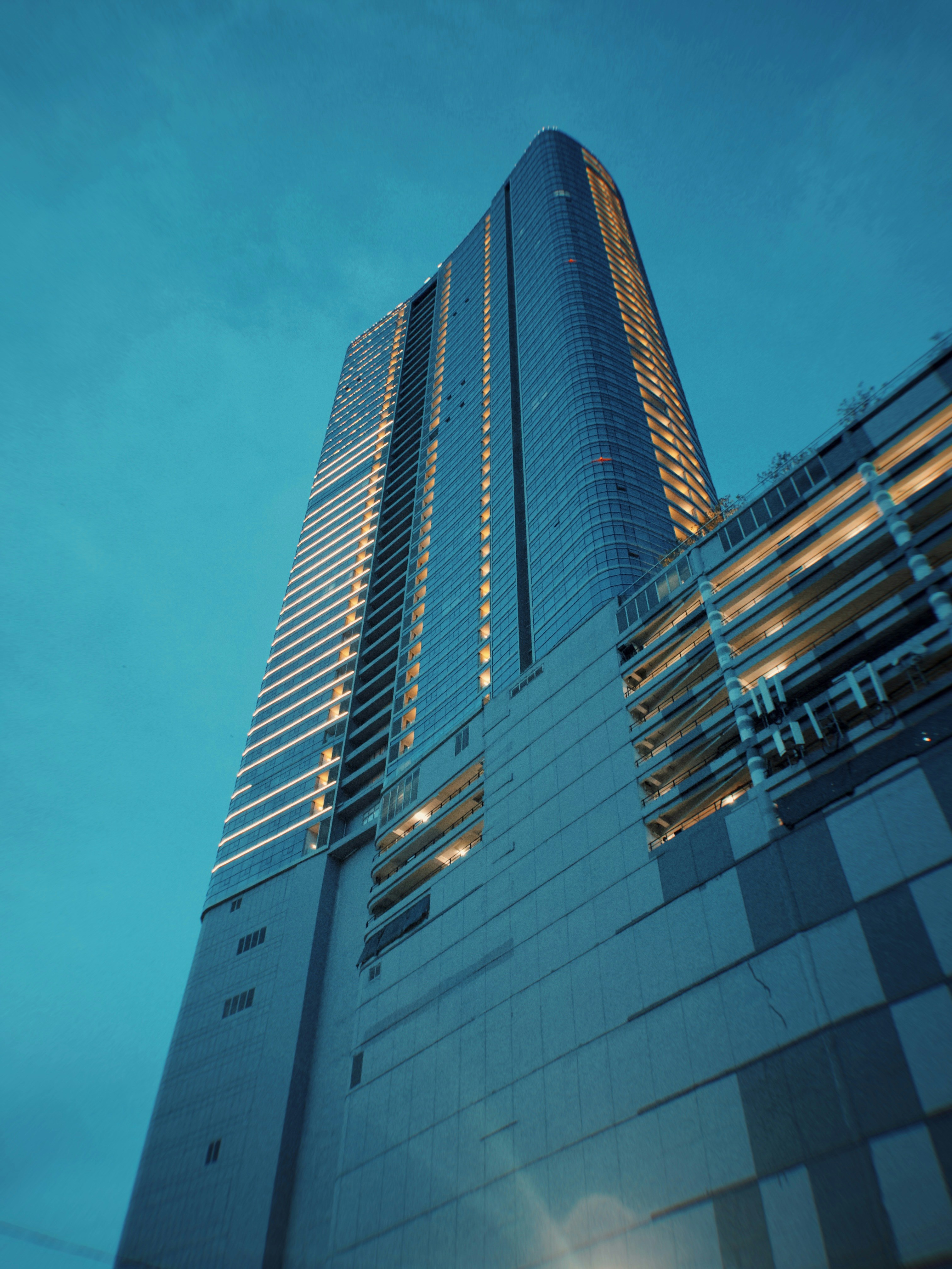 a very tall building with a lot of windows