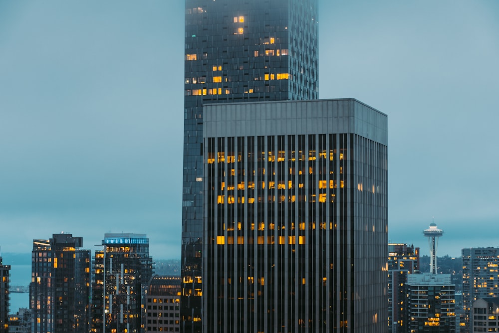 a very tall building with a lot of windows