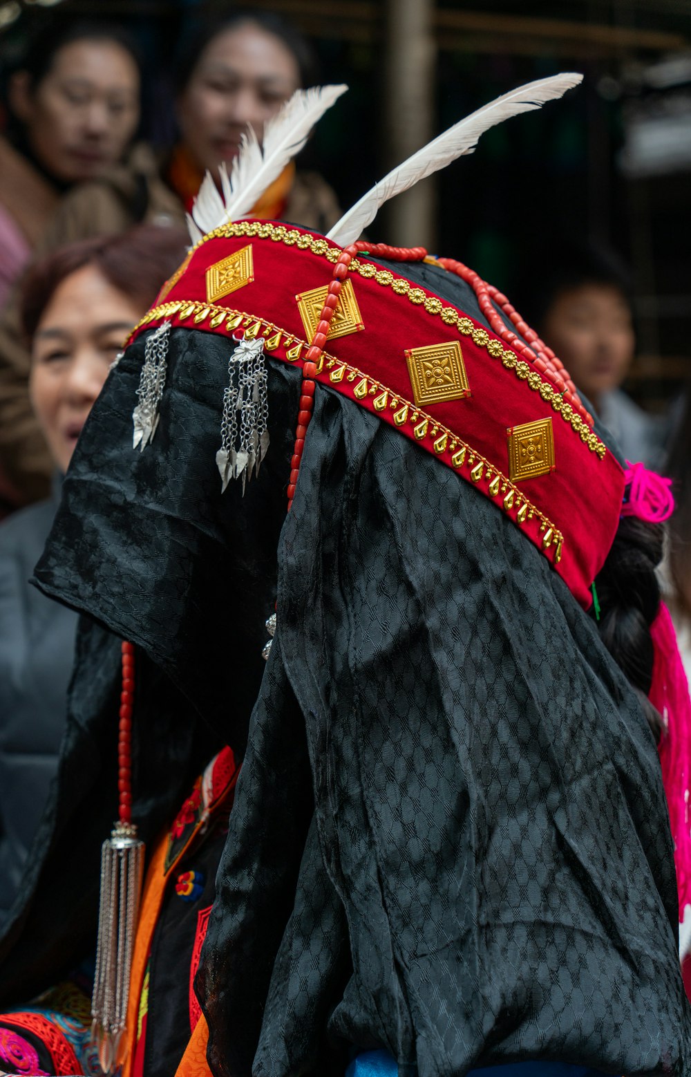 a group of people standing next to each other