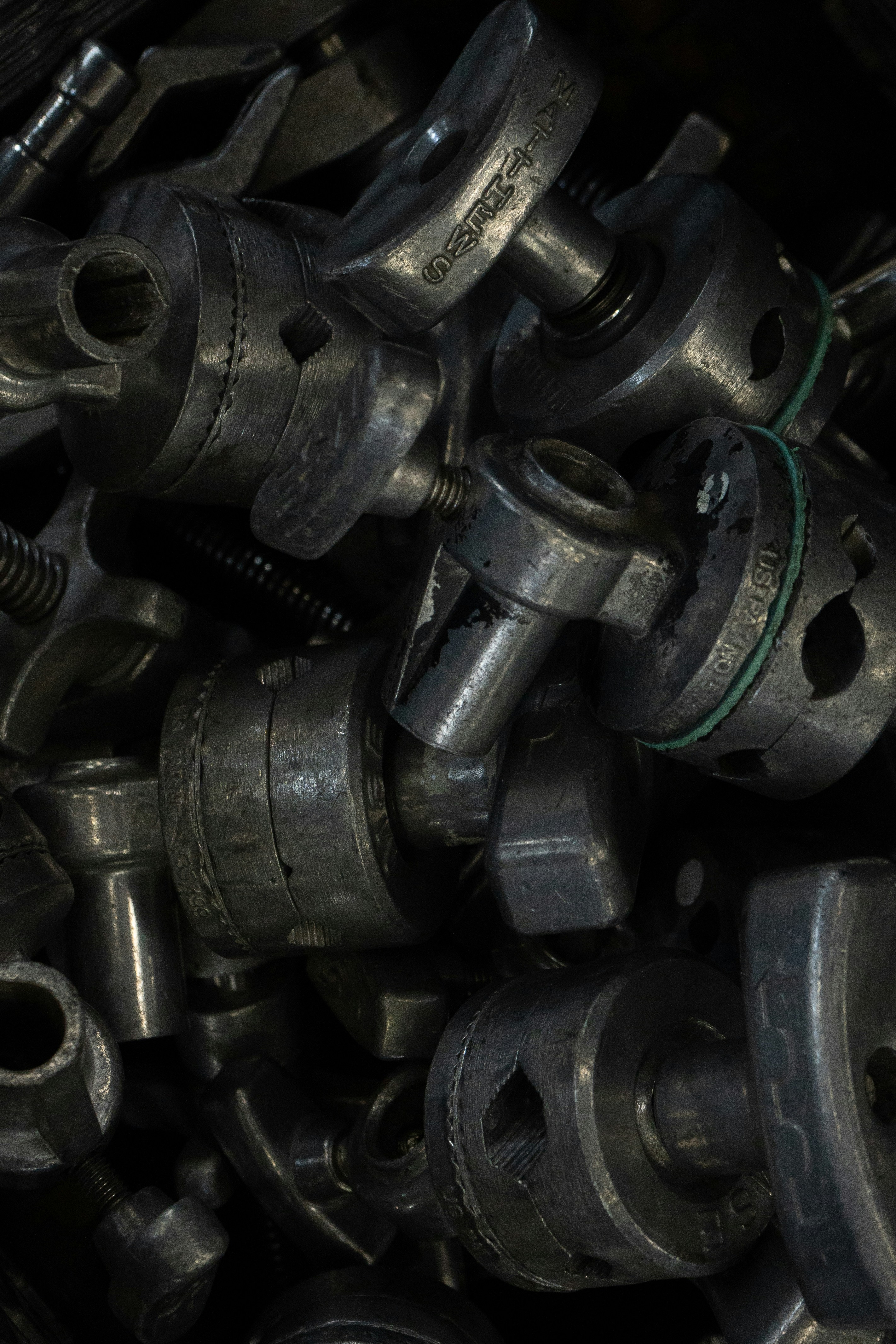 black and brown leather padded tub sofa