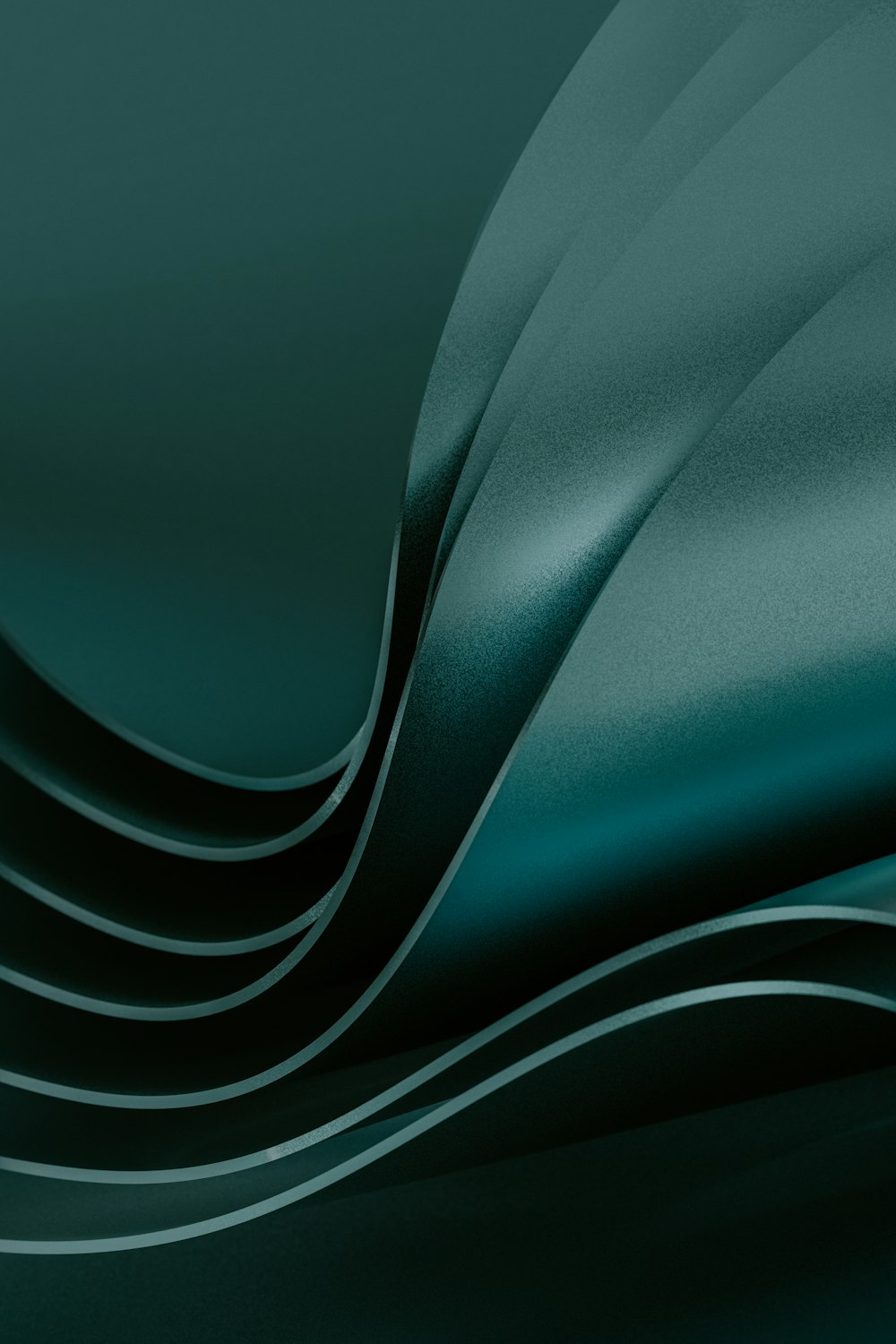 a close up of a green background with wavy lines