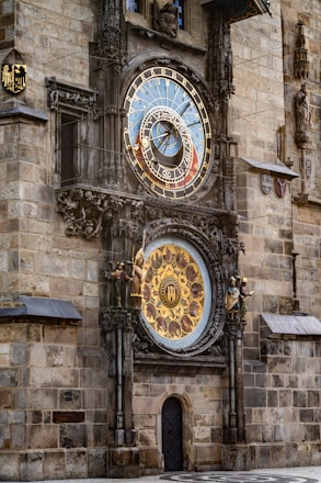 a large clock on the side of a building