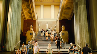The Grand Staircase of the Grand Egyptian Museum