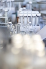 a bunch of bottles that are sitting on a table