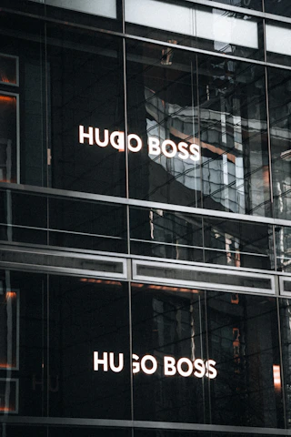 a building that has a sign on the side of it
