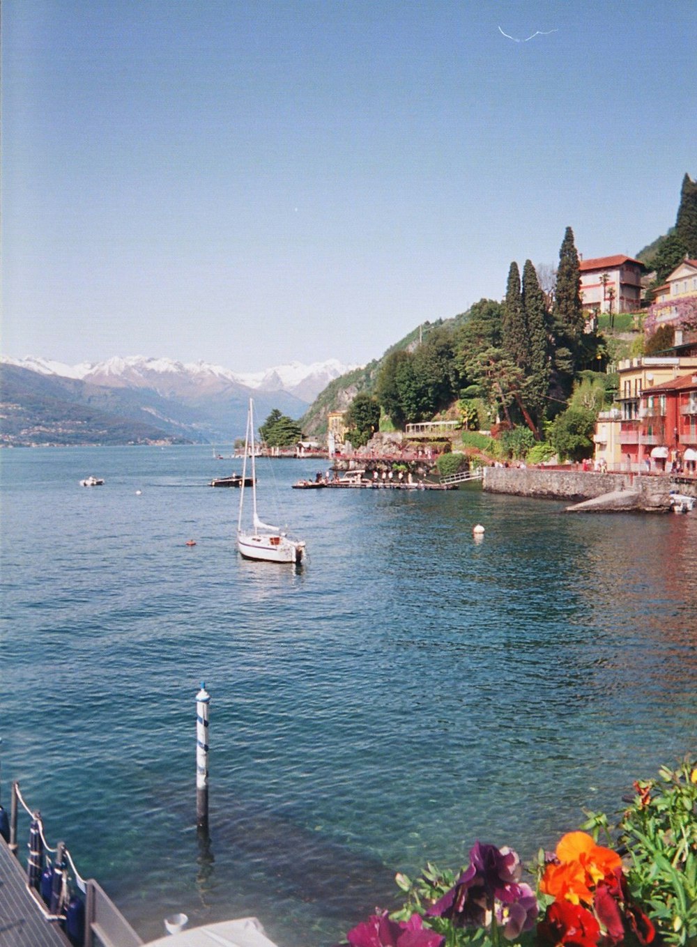 a body of water with a boat in it