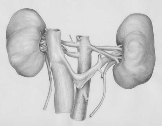 a pencil drawing of the human body