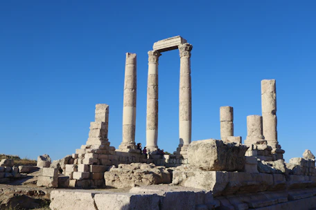 the ruins of the ancient city of palmyran