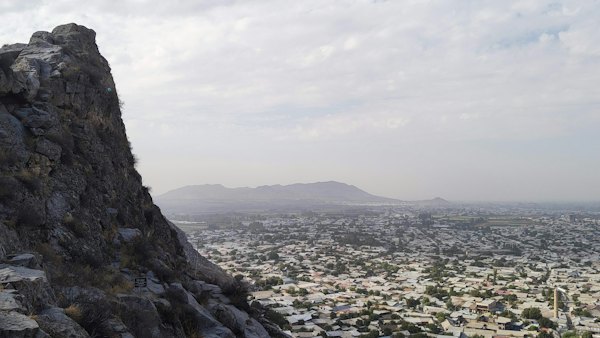 A view of a city from the top of a mountain — Osh, Kyrgyzstan
