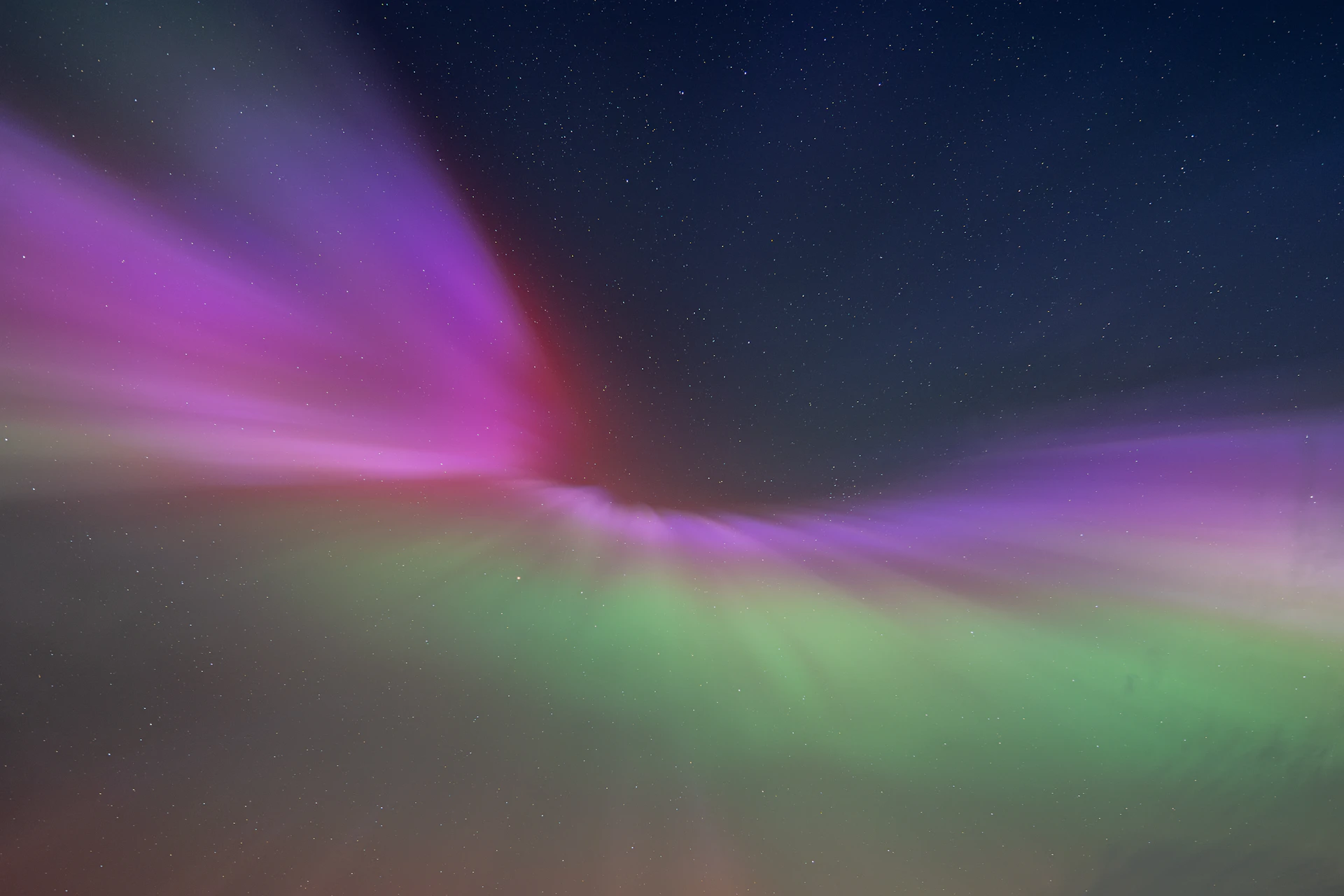 Aurora Borealis over North Wales, UK — May 2024