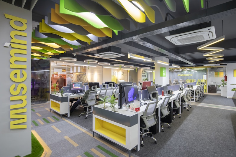 Modern office electrical systems and commercial lighting fit-out
