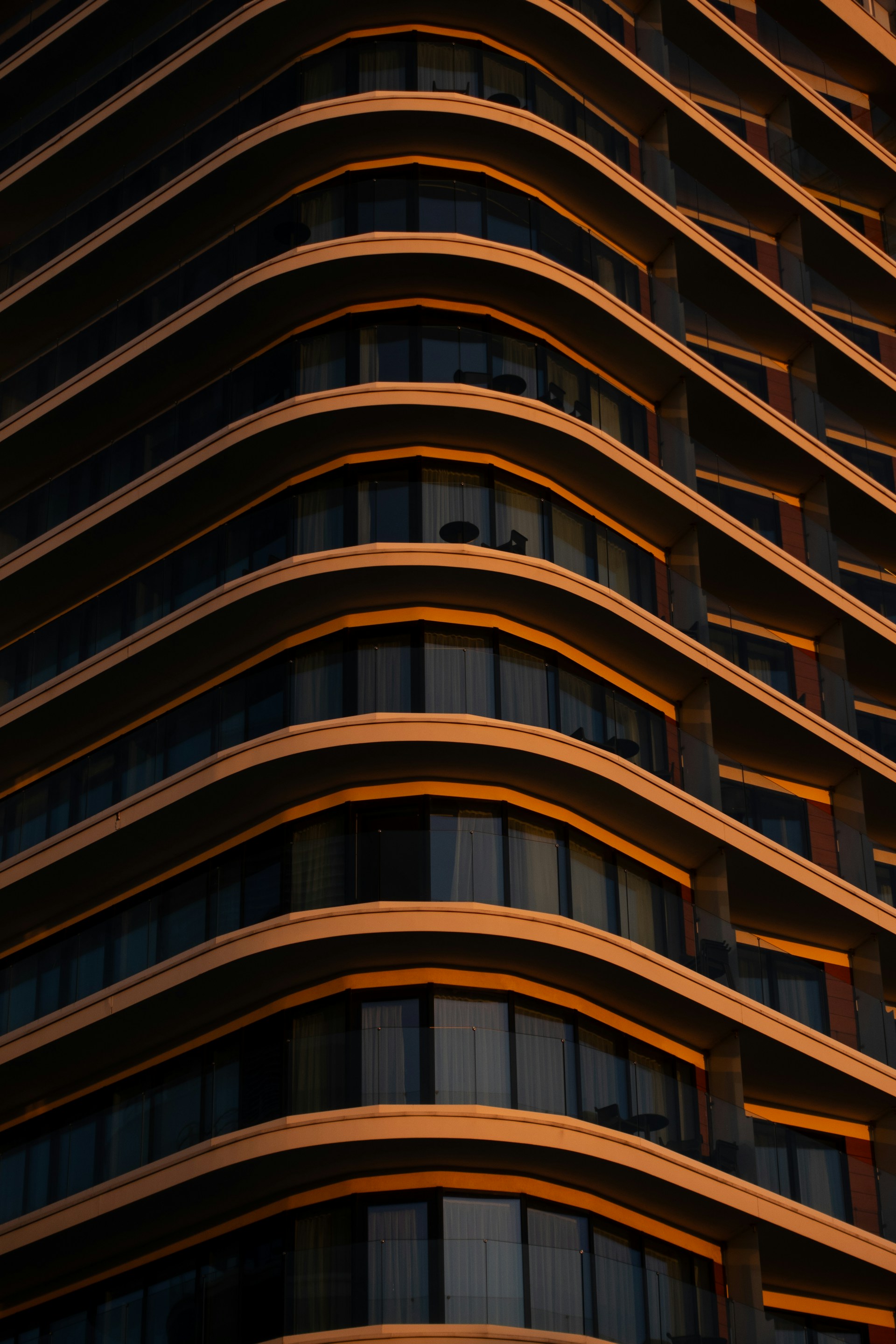 a very tall building with lots of windows