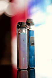 a couple of electronic devices sitting on top of a table