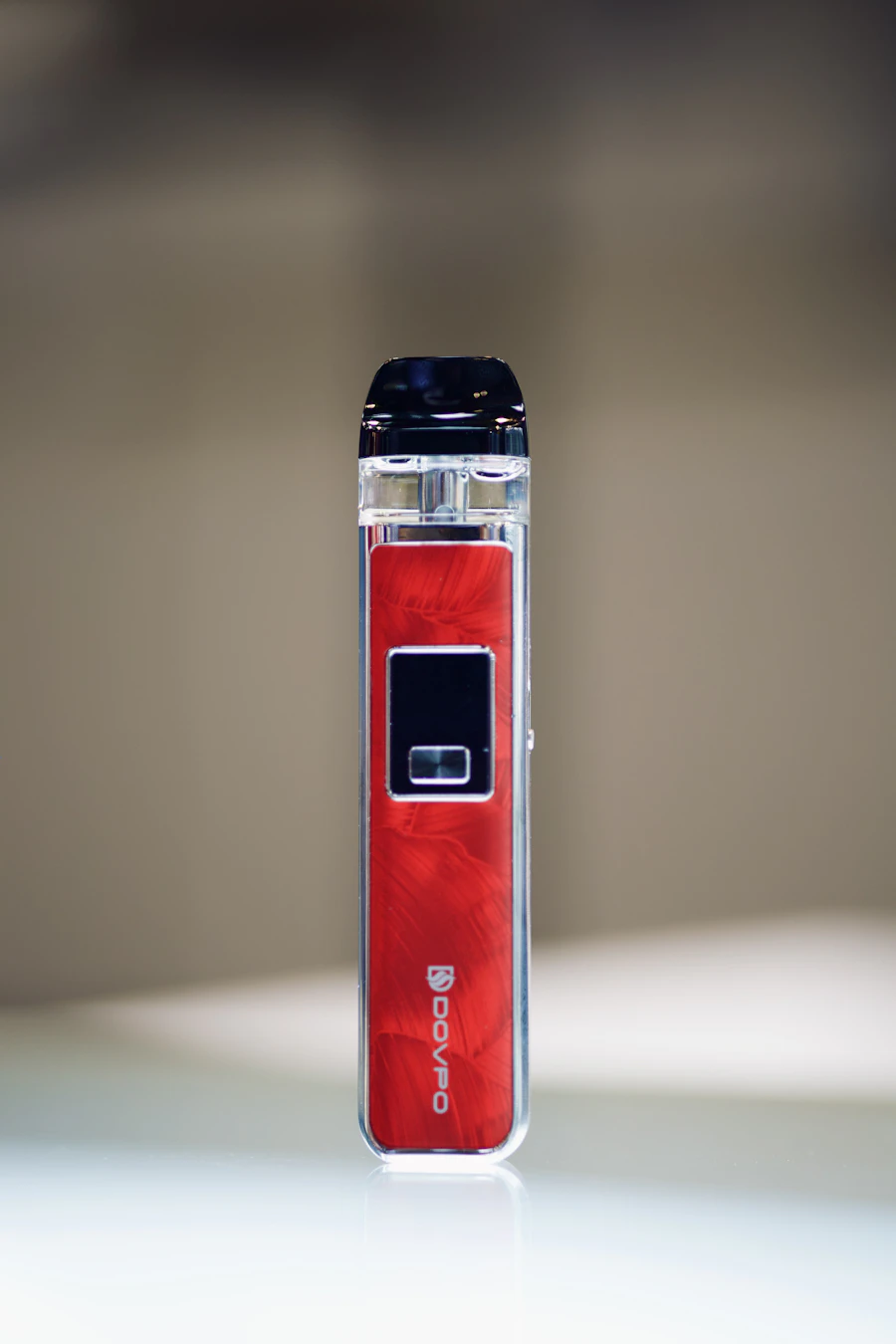 Illustrative close-up of a vape device