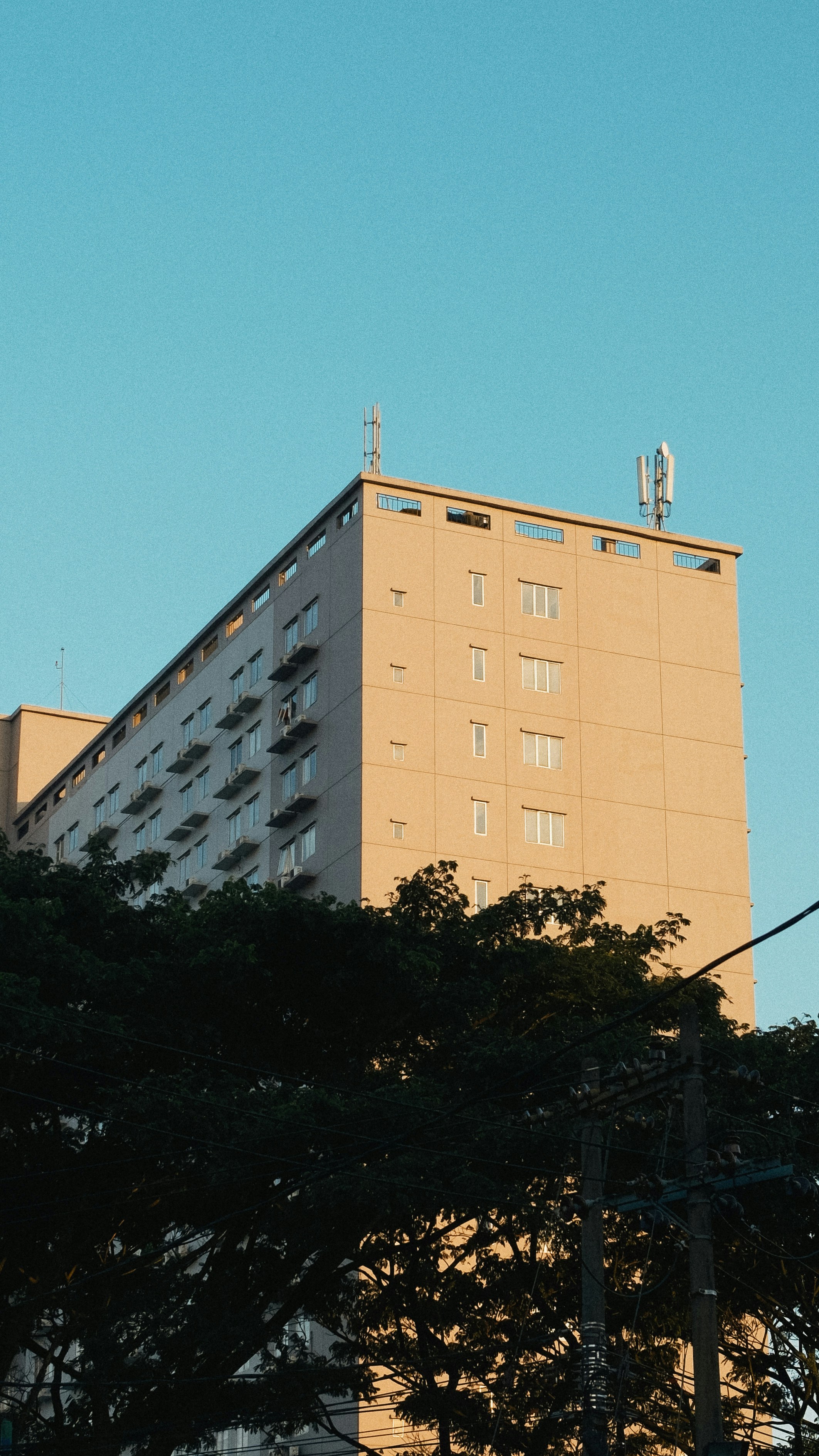 a tall building with a clock on top of it