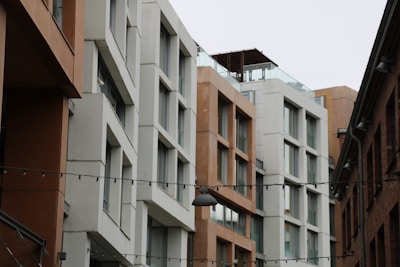 a couple of buildings that are next to each other